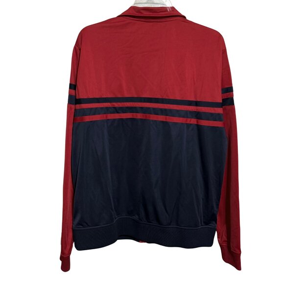Vintage FILA Red & Navy Long Sleeve Track Jacket - Size Large - Picture 5 of 9